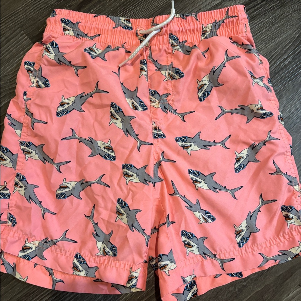 Old Navy Boys Large Shark Swim Trunks